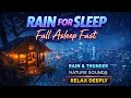🌧️ Derin Uyku için Yağmur Sesleri | Ağaç Evinde Rahat Gece Ortamı