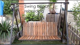 In this video I show you how I have rebuilt an old swing bench from recycled wood and a limited set of tools. La cançó Easy Jam de l