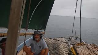 Sailing a traditional sailing canoe in the Louisiades