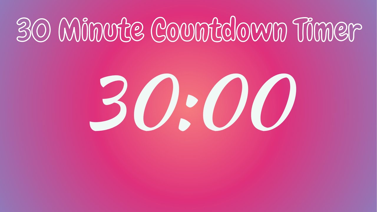 🎇 30 Minute Aura Countdown Timer | Calm & Aesthetic Timer for Focus ...