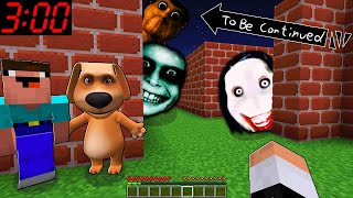 JEFF THE KILLER NEXTBOT OBUNGA AND KILLER SMILE CHASED ME in MAZE Minecraft - Gameplay - Coffin Meme