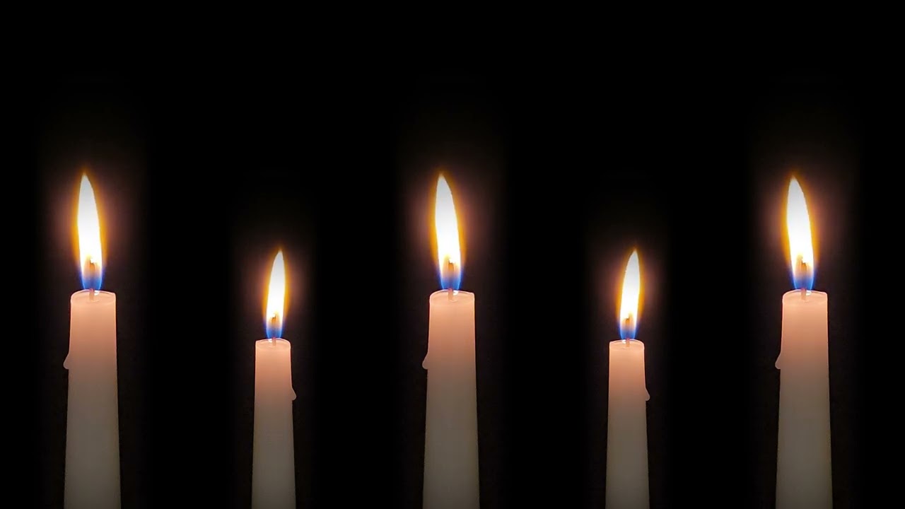 5 white candles ~ 12 hours of silence | 4K