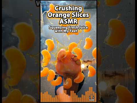 🟠 Orange Crush ASMR 👣🍊 So Juicy & Satisfying #foodcrush #relaxing #juicy