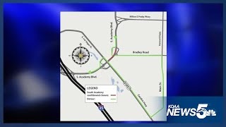 South Academy Boulevard to full close near I-25 Saturday
