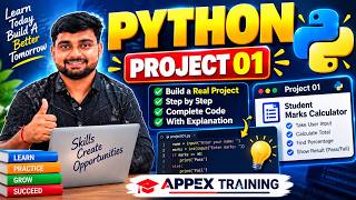 Python for Beginner| Day 2 | Project | Student Mark Calculator | Input Type Conversion & Operators