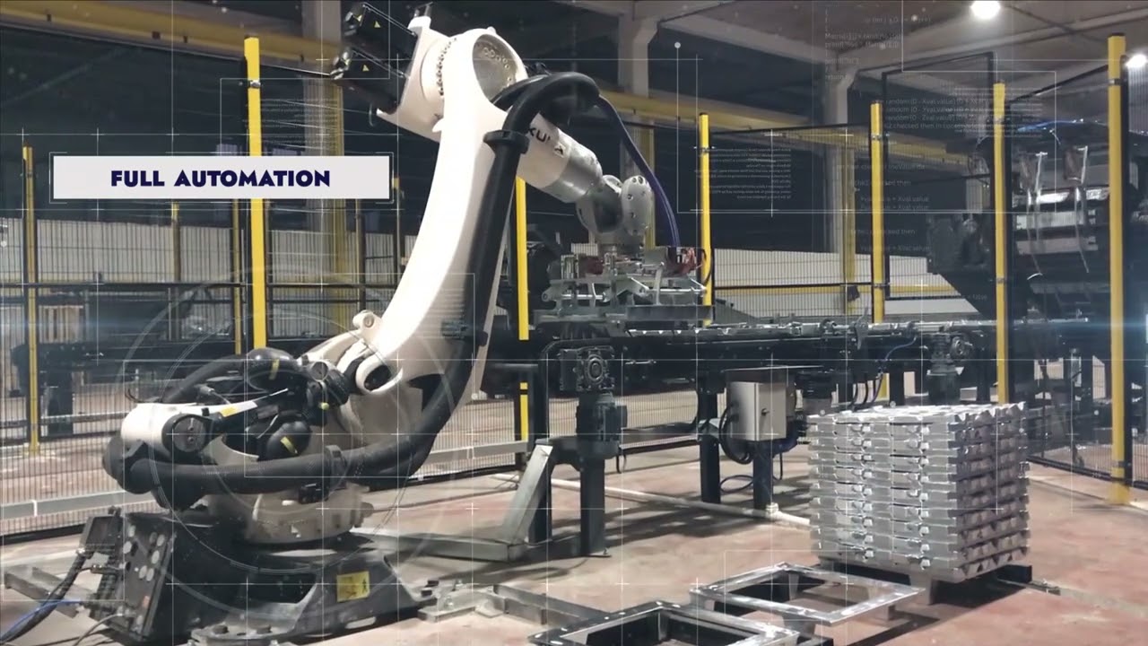 Zamak Külçe Paletleme / Zamak Ingot Palletizing