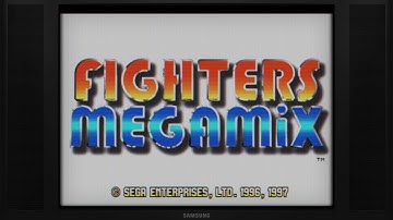 Fighters Megamix (Saturn/USA) - 4K 60fps Retroarch CRT Shader
