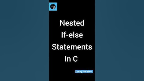 Nested if.else statement in C #coding #cprogramming #viral #shots