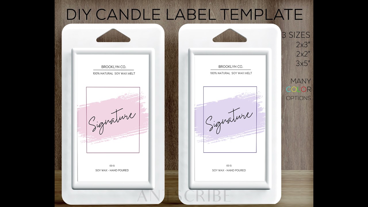 Wax Melt Label Templates - Browse Free Design Templates For Wax