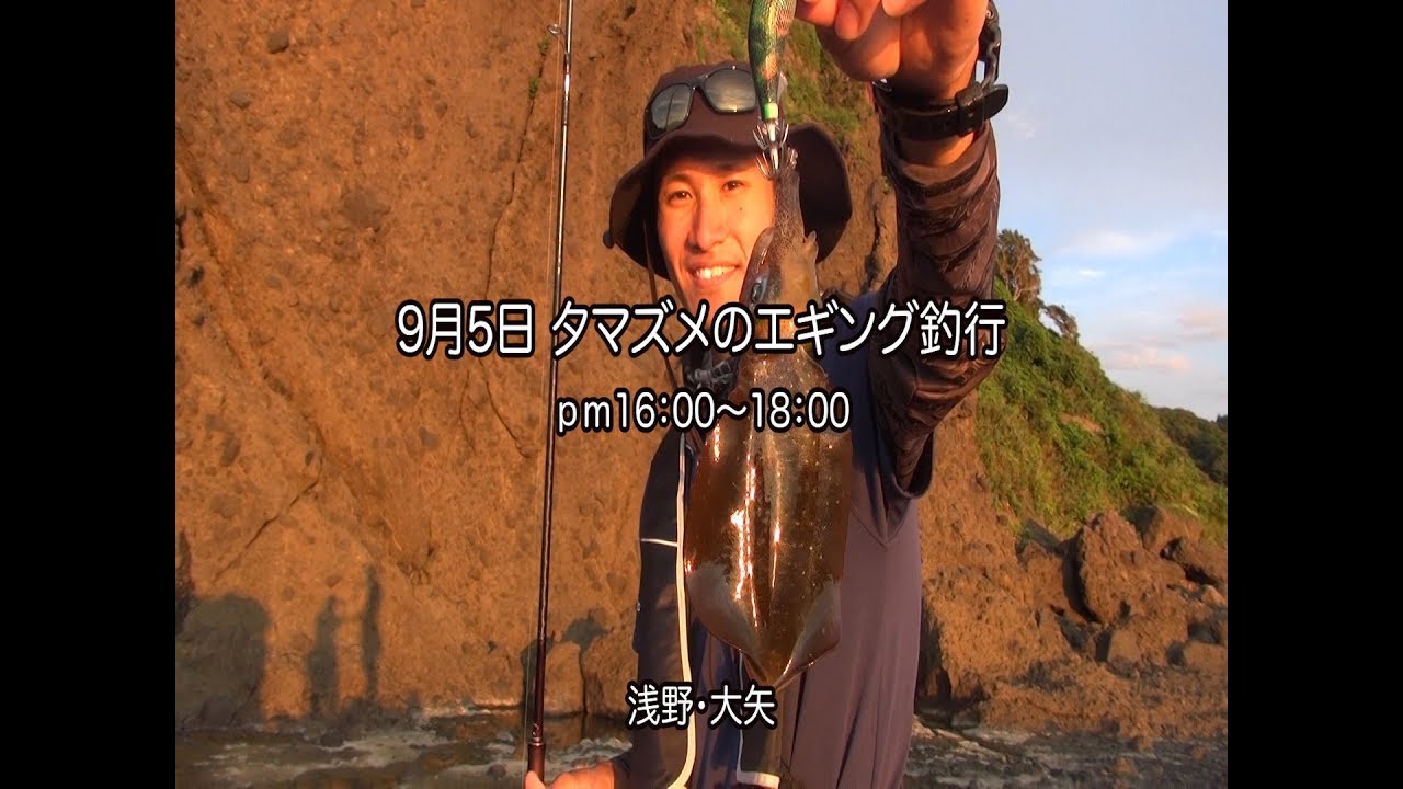 9月5日 夕マズメのエギング釣行 Youtube