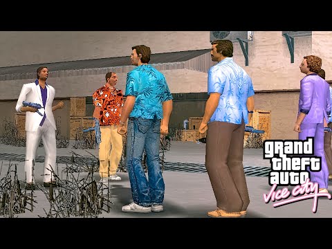 Видео: Что произойдет, если в начале GTA Vice City нет ничего плохого? (Виктор Вэнс жив)