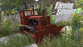 [РП] НАШЕЛ СТАРЫЙ БУЛЬДОЗЕР НА ЗАБРОШЕННОМ КОРОВНИКЕ! FARMING SIMULATOR-17