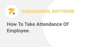 How to take attendance of Employee | School Management System |