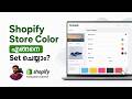 How to Set Shopify Store Colors Correctly | Complete Malayalam Tutorial