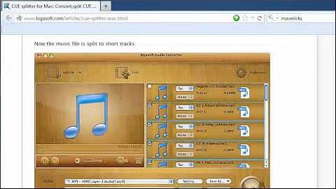 How to Split CUE based MP3, APE, FLAC, and WAV, on Mac Mountain Lion and Mavericks?