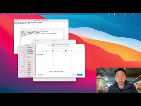 맥os 에서 파이썬 파일 생성하고 실행하기