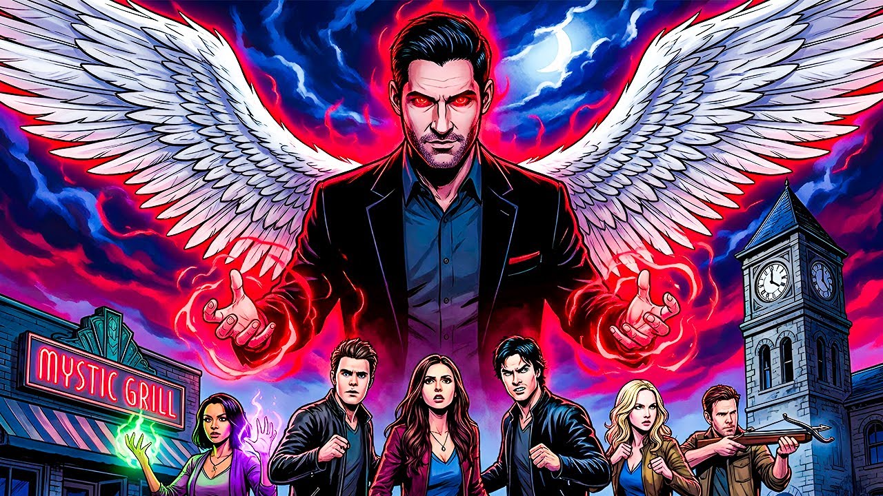 What If Lucifer Morningstar Arrived In Vampire Diaries?