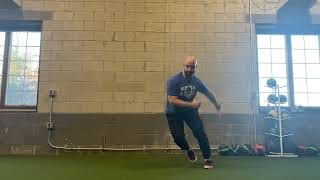 Lateral jump to sprint