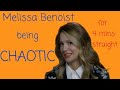 Melissa Benoist being a chaotic Queen for 4 minutes straight