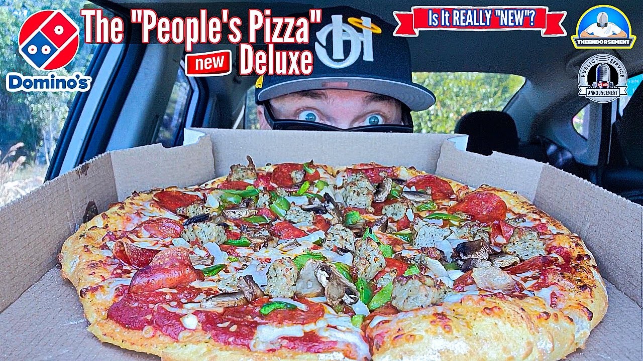 Обзор пиццы Domino's Pizza® "The People's Pizza" Deluxe! 🍕 | Это действительно новинка? | theendo...