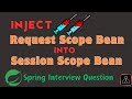 Can we pass Request Scope Bean to Session Scope Bean in Spring?