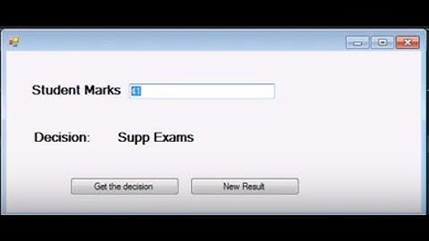 A VB.NET Video To Calculate Student Marks