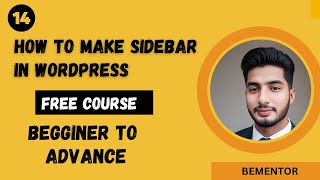 How to Add or Edit a Sidebar in WordPress | widgets sidebar