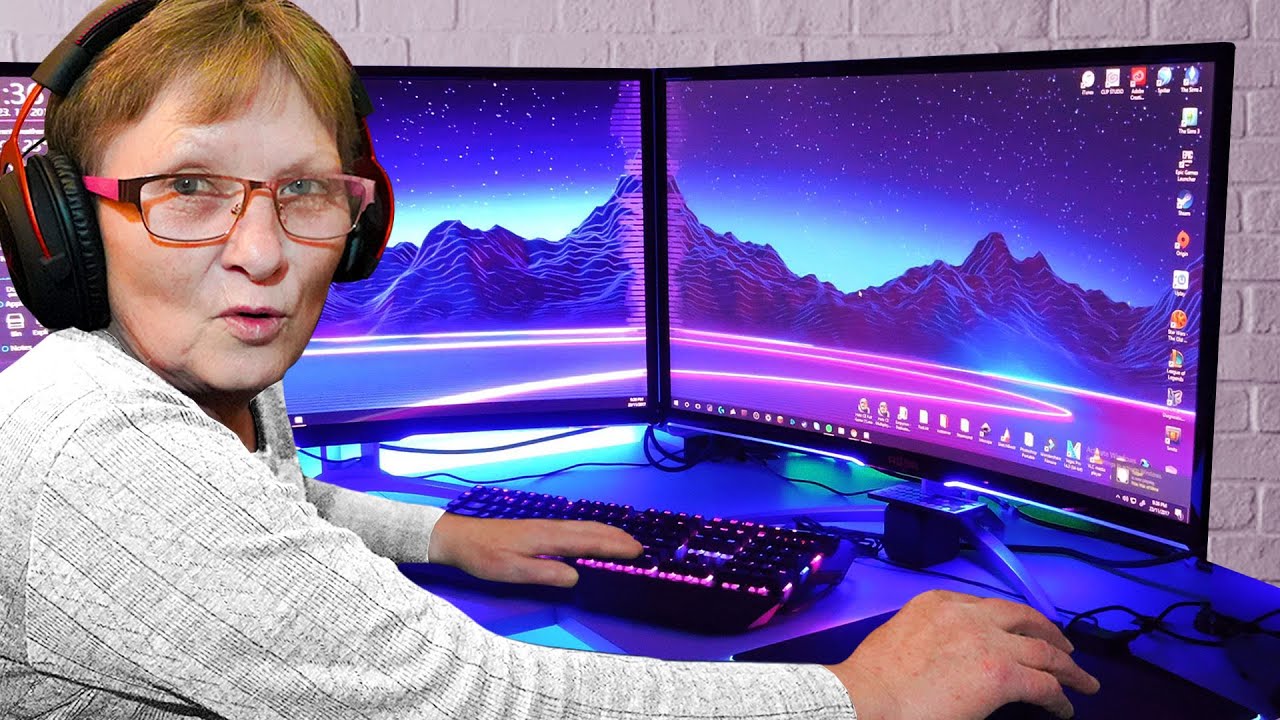 Překvapil Jsem Babičku S Novým Herním Počítačem!