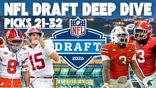NFL DRAFT DEEP DIVE: Picks 21-32 (+ Completed Mock Draft!)