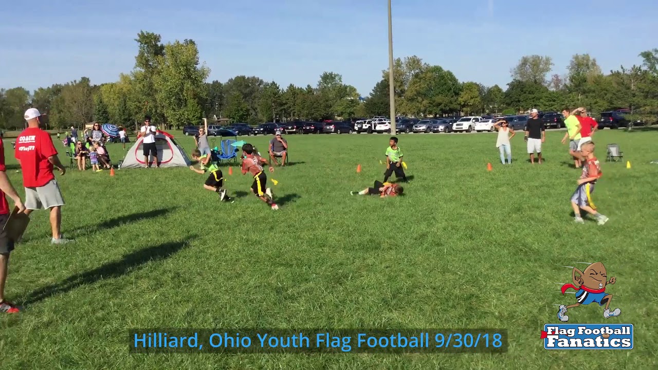 Hilliard Ohio Youth Flag football 9/30/18 YouTube