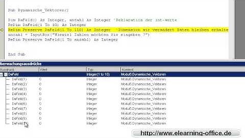 Excel VBA Array Teil 1  - german/deutsch