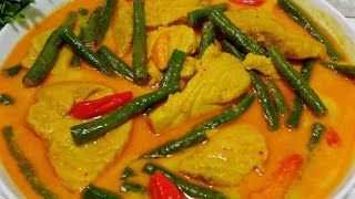 RESEP GULAI IKAN TUNA KACANG PANJANG - MASAKAN SEDERHANA SEHARI HARI
