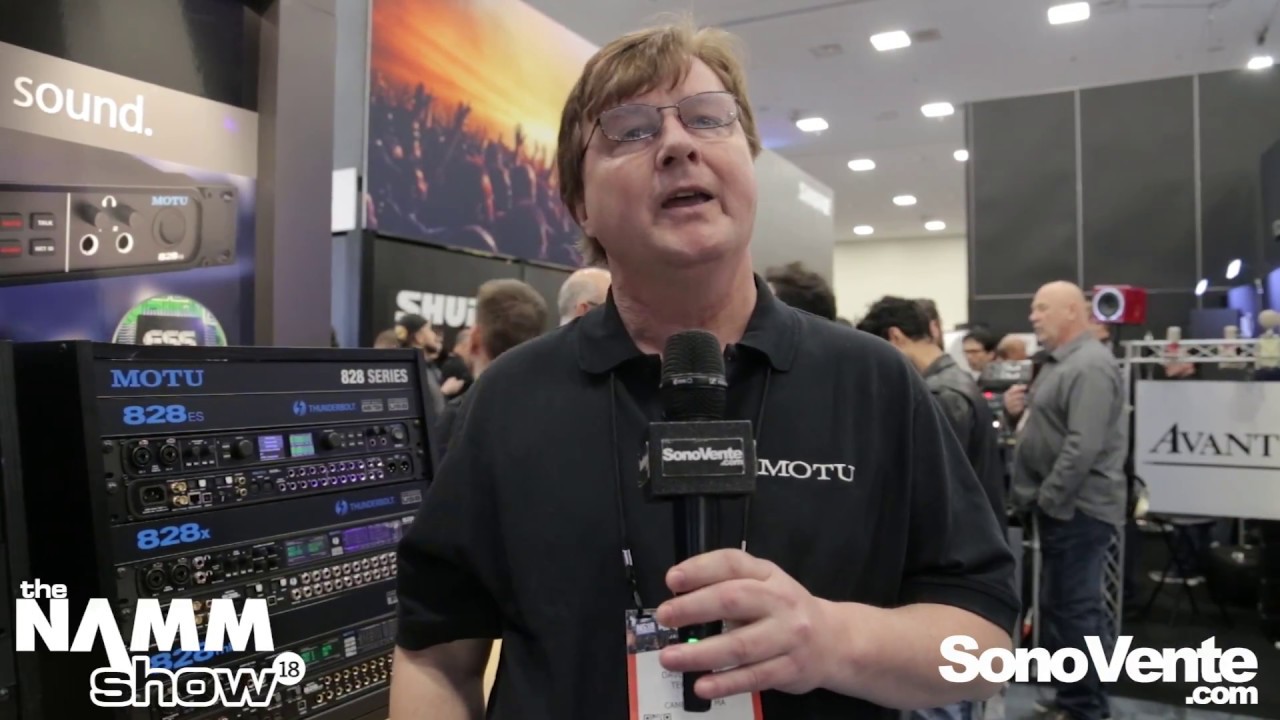 MOTU présente CARTE SON MOTU - 828ES au NAMM18 - SonoVente.com ENG