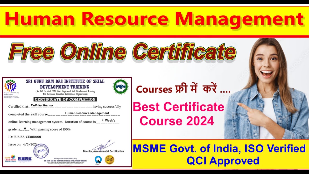 Human Resource Management Free Certificate 2024 | Online Courses | Free ...