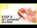 STEP 3 - Sugar Sugar Glow Ritual - Sugaring; how to scoop, pull & flick