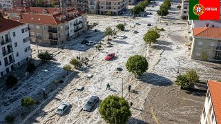 ¡Desastre Total en Portugal! Inundaciones Arrasan Lisboa, Santarém y Setúbal por la Tormenta Claudia