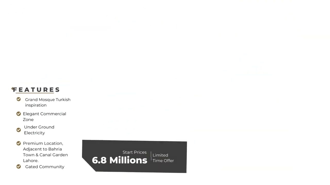 Al Ahad Associates is presenting residential and Commercial on ground  plots 100% LDA approved