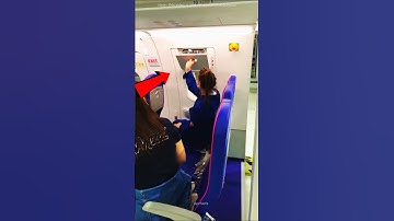She Opened the PLANES Emergency Door ✈️😱 #shorts #viralvideo