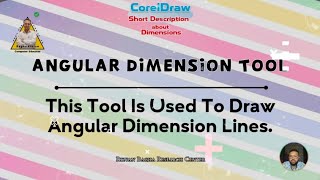 Angular Dimension Tool in CorelDraw | Angular Dimension Tool used in English