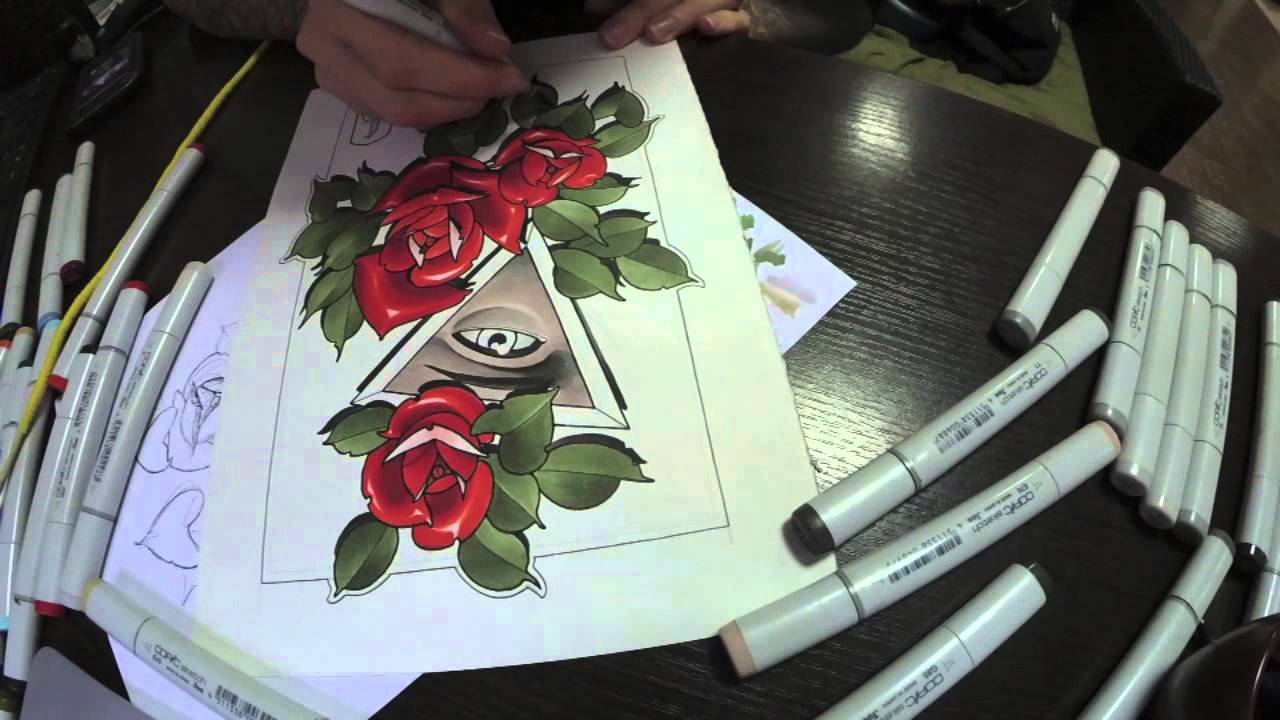 Copic Marker Drawing by Andrew Borisyuk.