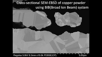 [Materials] Cross-sectional SEM-EBSD of copper powder using BIB(Broad Ion Beam) system