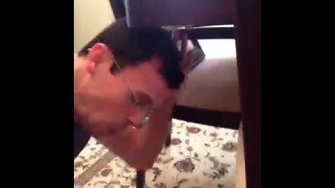 Getting mad at household objects