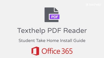 PDF Reader: Student Take-Home Installation for Office 365
