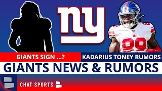 NEWS ALERT: Giants Sign A WR + Kadarius Toney Trade Rumors Are HEATING UP | NY Giants News \& Rumors