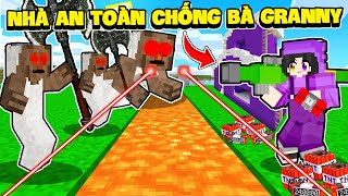 Noob Ruby Thử 24h “ XÂY NHÀ SIÊU AN TOÀN “ Chống Bà Ngoại GRANNY Trong Minecraft