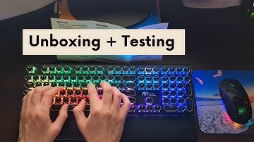 RK Royal Kludge Typewriter-style Mechanical Keyboard  - Unboxing & Testing