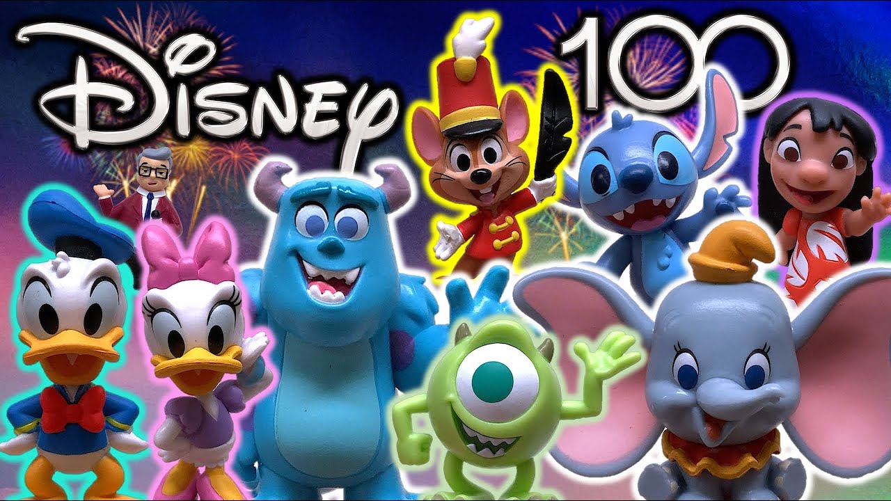 DISNEY 100 - Pack de Dúos Dinámicos | TOY SHOTS (2025) - Lilo & Stitch, Monsters Inc., Dumbo