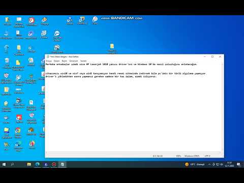Hewlett Packard HP LaserJet 1010 Windows10 Kurulumu