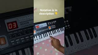 EASIEST WAY TO PLAY JINGLE BELL 🔔  IN PIANO 🎹  #piano #kidspiano #pianomagic #musicalfun