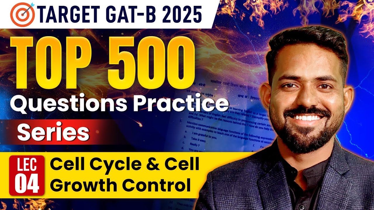 Cell Growth Control and Cell Cycle GAT B 2025: Top 500 Question Practice!